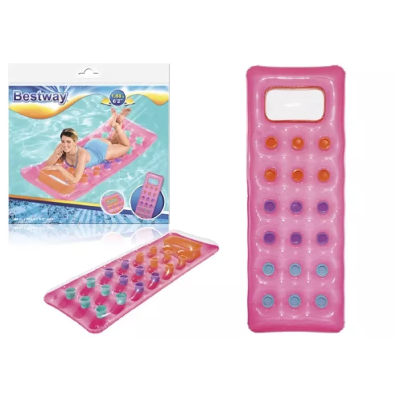 Bestway Materassino gonfiabile rosa 188 x 71 cm 43040