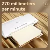 DELI plastificatrice da ufficio ET102 A4 - caldo e freddo, 2 rulli, 250 mm/min, nero
