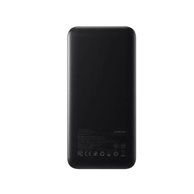 Powerbank Joyroom JR-PBF14 Pro 22.5W 20000mAh con display digitale 2x USB-A 1x USB-C - nero
