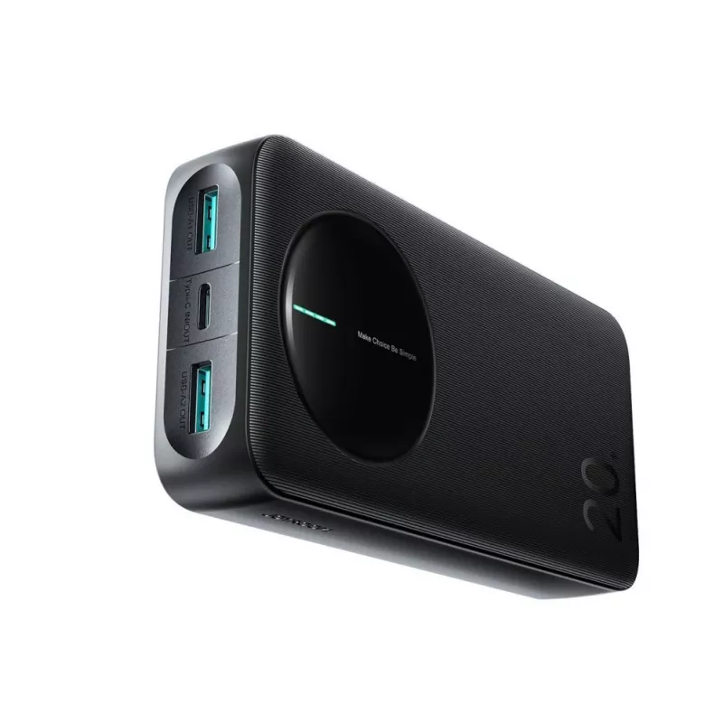Powerbank Joyroom JR-PBF14 Pro 22.5W 20000mAh con display digitale 2x USB-A 1x USB-C - nero