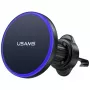 USAMS supporto magnetico per bocchette di aerazione per smartphone, rotazione 360°, nero