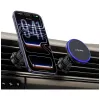 USAMS supporto magnetico per bocchette di aerazione per smartphone, rotazione 360°, nero