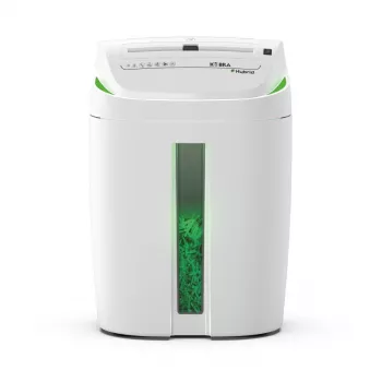 KOBRA Hybrid S4 distruggidocumenti a taglio incrociato, P-4, 10 fogli, 20 L, bianco/antracite