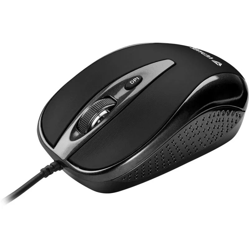 YENKEE YMS 1025 BK QUITO Mouse USB con cavo, ottico, 1000 DPI, 4 tasti, nero