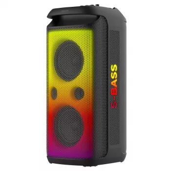 SENCOR Partycon CORE Power 140W Altoparlante Bluetooth portatile con TWS, IPX4, LED RGB, karaoke, nero