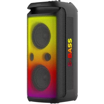 SENCOR Partycon BOOST Power 250W Altoparlante Bluetooth da festa portatile con TWS, IPX4, LED, radio FM, karaoke, microfono