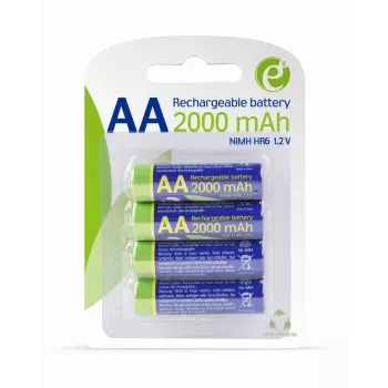GEMBIRD EnerGenie batterie ricaricabili AA 2000 mAh 4 pezzi blister