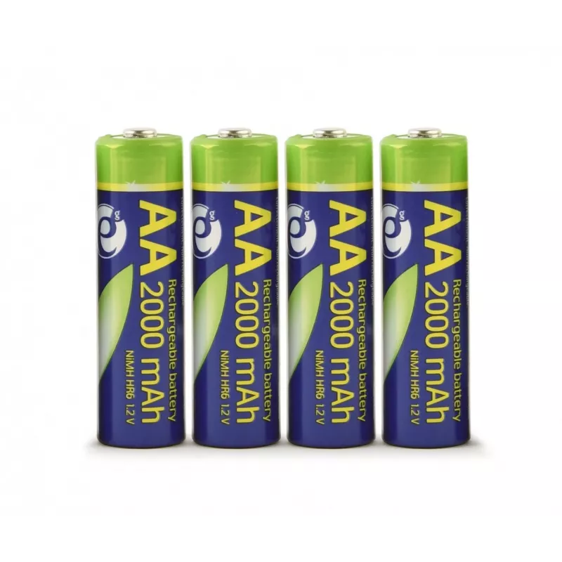 GEMBIRD EnerGenie batterie ricaricabili AA 2000 mAh 4 pezzi blister