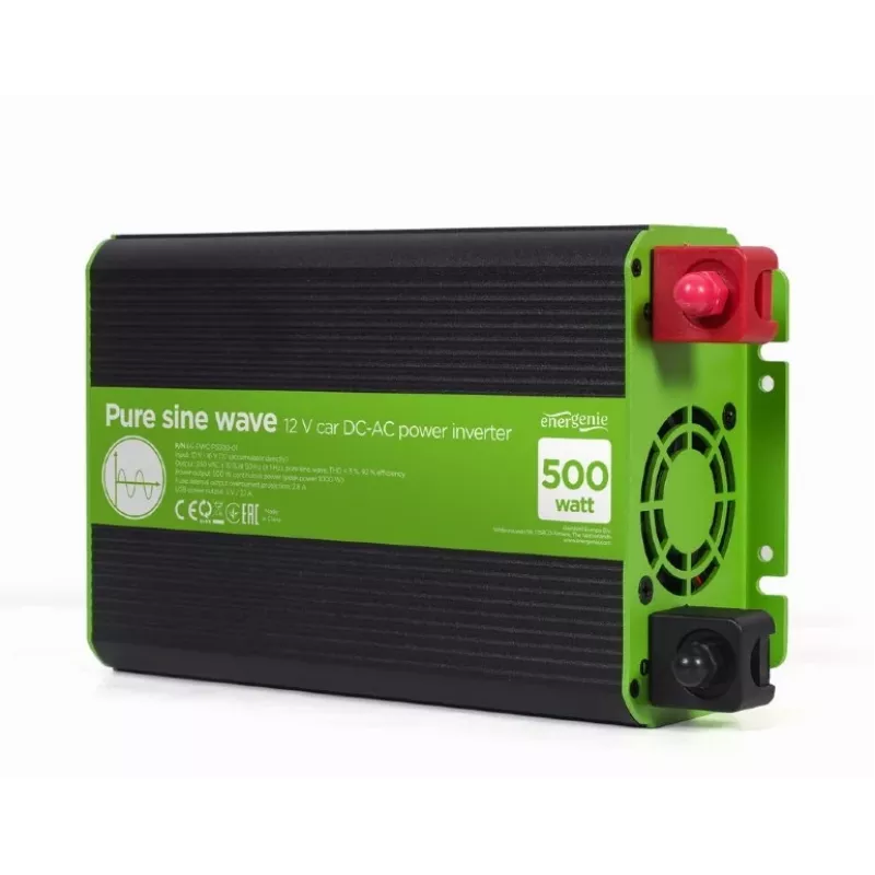 Gembird inverter da 12V a 230V onda sinusoidale pura 500W