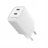 Gembird TA-UC-2C-PD45-01-W caricabatterie da parete USB-C doppia porta 45W bianco