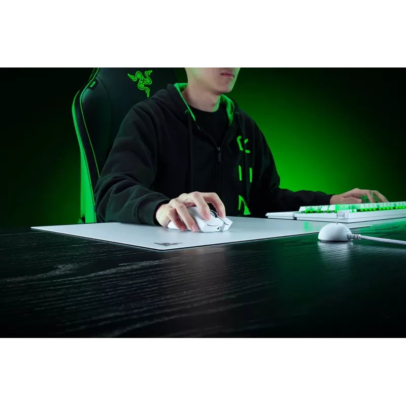 RAZER Atlas Pro - Tappetino per mouse da gaming bianco