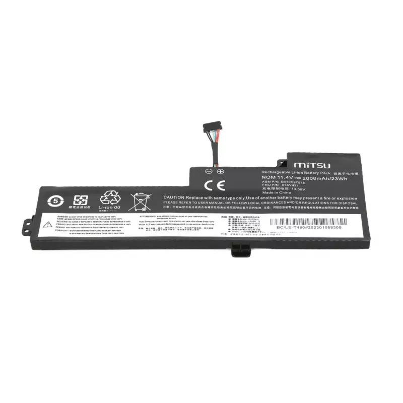 MITSU batteria ricaricabile per Lenovo T470 T480 A475 A485 01AVA19