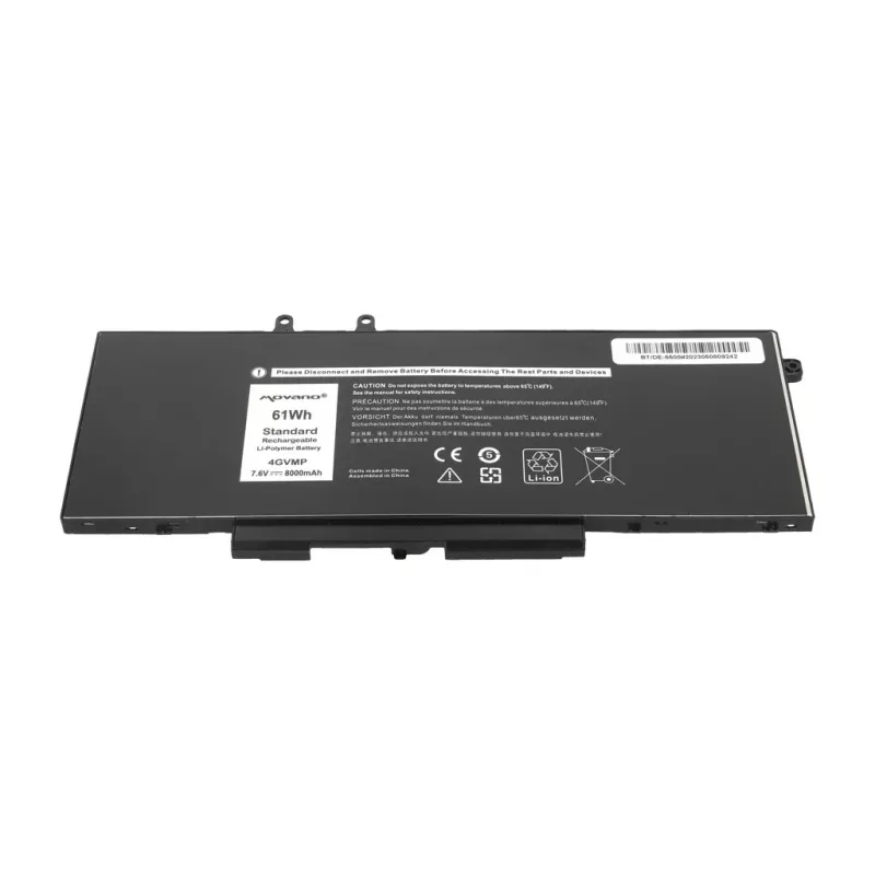 MITSU batteria ricaricabile 4GVMP per Dell Latitude 5400 5500 - 8000 mAh (61 Wh)