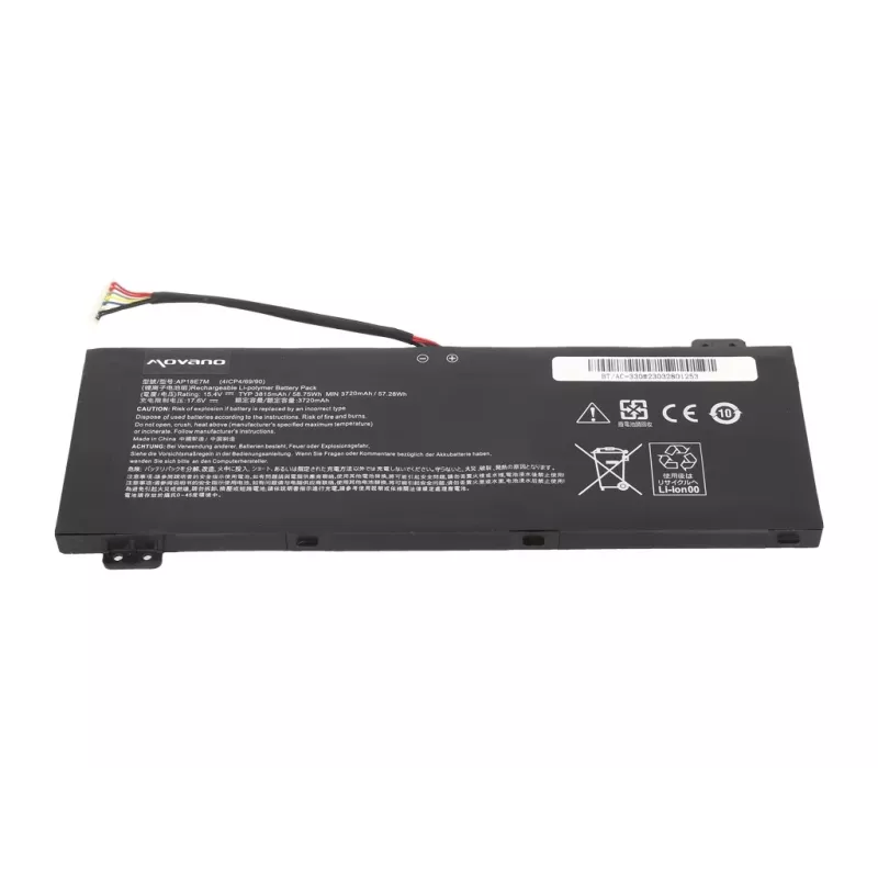 MITSU batteria ricaricabile AP18E7M per Acer Nitro 5 AN515-54 AN517-51