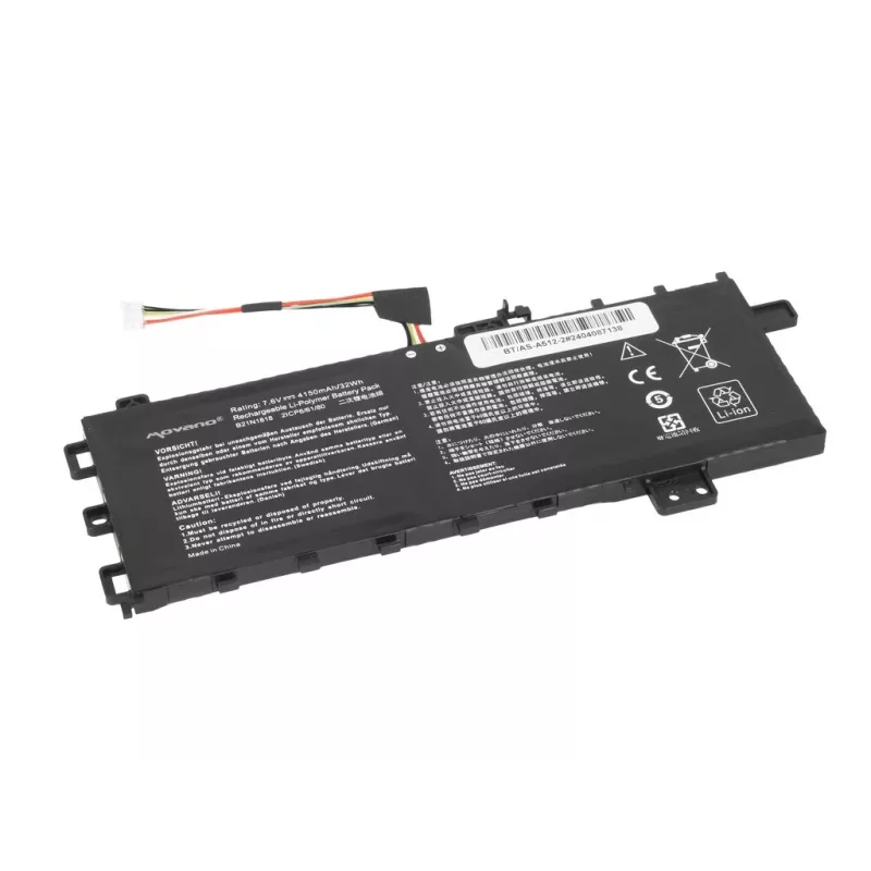 MITSU batteria ricaricabile B21N1818 per Asus Vivobook 15 A512 R512 X512 - 4150 mAh (32 Wh)