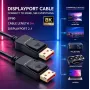 Qoltec cavo DisplayPort v2.1 connettore maschio su connettore maschio 8K 54G 5m nero