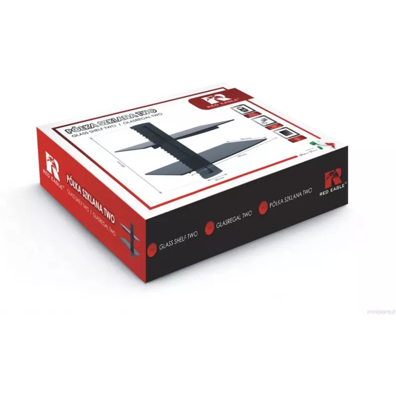 RED EAGLE TWO fondo in vetro trasparente 450x350 mm vetro di sicurezza temperato