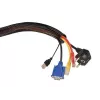 MACLEAN organizzatore cavi 1,8 m 85 mm MCTV-675 nero