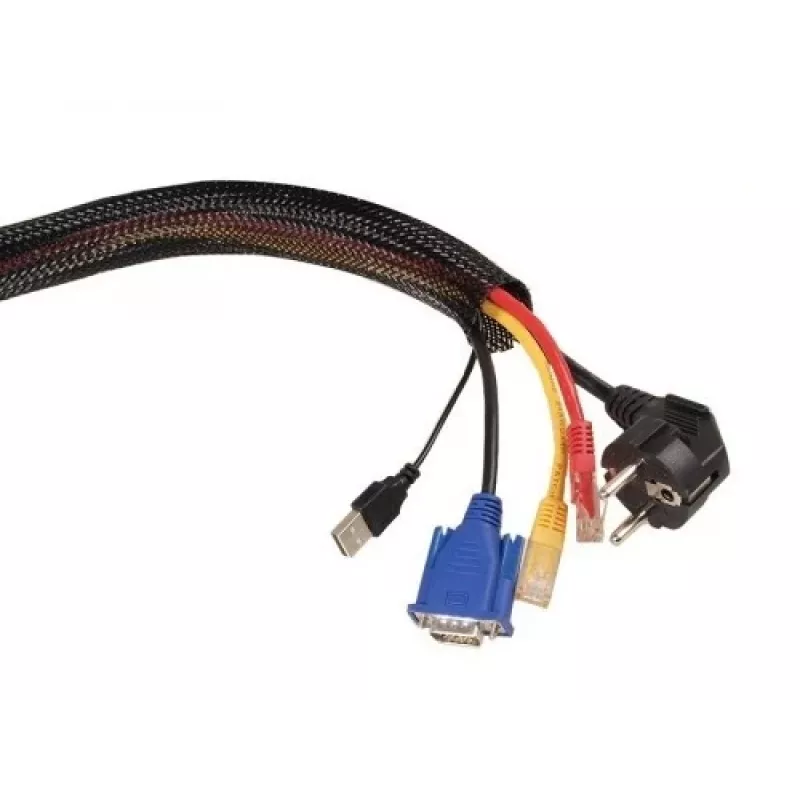 MACLEAN organizzatore cavi 1,8 m 85 mm MCTV-675 nero