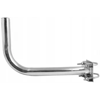ROBSON supporto per antenna da ringhiera del balcone L500B (50 cm) - acciaio zincato a caldo, morsetto universale 38 mm