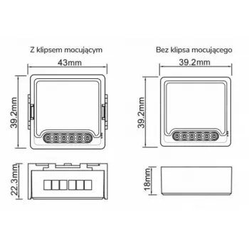 OXT T224 modulo relè WiFi mini 4 canali Tuya Smart Life contatto pulito 10A/canale
