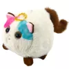 LEAN TOYS Gattino di peluche mascotte con coda che dondola marrone e bianco