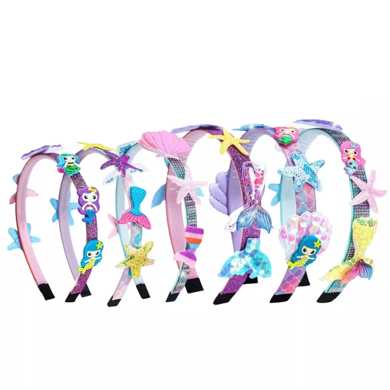 LEAN TOYS Set creativo fai da te per creare fermagli conchiglia sirena