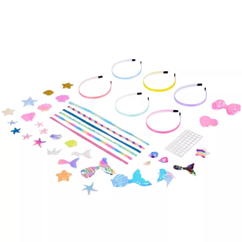 LEAN TOYS Set creativo fai da te per creare fermagli conchiglia sirena