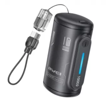 AWEI WP-117 power bank 10000mAh 22.5W 3C2xUSB-C nero