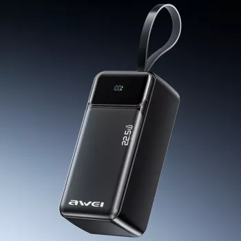 AWEI PA-105 power bank 40000mAh 22.5W PD QC 3.0 USB-C nero