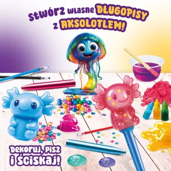 LISCIANI Slumi Squishy Pens - assortimento di penne innovative con cappuccio antistress, inchiostro nero, punta media 0,7 mm, confezione da 1 pezzo