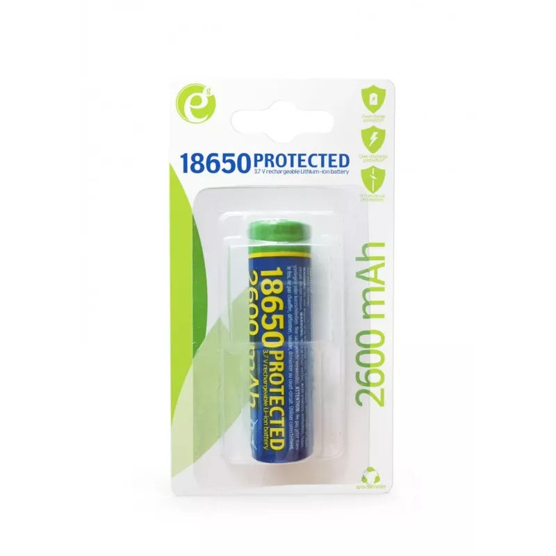 GEMBIRD batteria ricaricabile 3,7V Li-Ion 18650 2600mAh