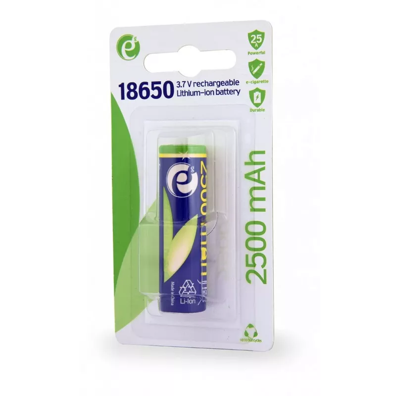 GEMBIRD batteria ricaricabile 3,7V Li-Ion 18650 2500mAh