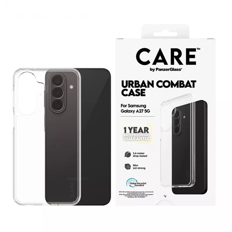 PanzerGlass CARE by Urban Combat custodia per Samsung Galaxy A27 5G - trasparente