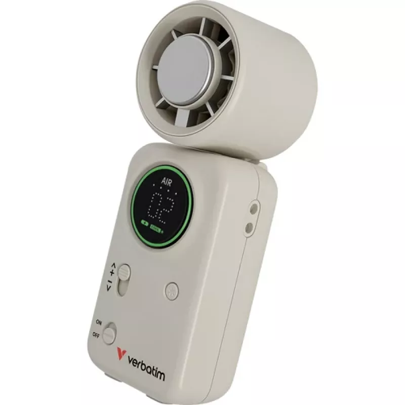 Verbatim Cool 'n' Go Ice Touch Pro ventilatore portatile bianco/argento 32346