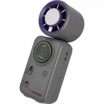 Verbatim Cool'n'Go Ice Touch Mini ventilatore portatile (viola/grigio)