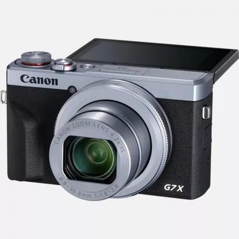 Fotocamera digitale Canon PowerShot G7 X Mark III, argento (3638C002)