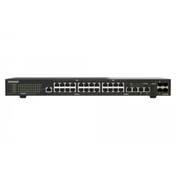 QNAP QSW-M2130P-2C2S26T switch rackmount managed Layer 2 26 porte 2.5GbE PoE++ con 2x 10GbE SFP+ e 2x porte combo 10GbE, budget PoE 370W