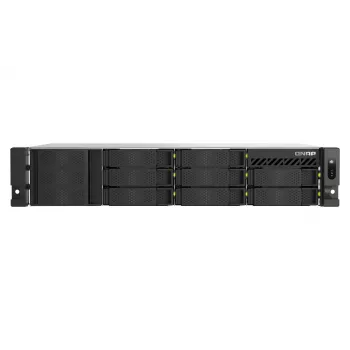 QNAP TS-H1065EU-RP NAS rackmount 10 vani con Intel Xeon D-1622, 16GB RAM, 2.5GbE, alimentatore ridondante