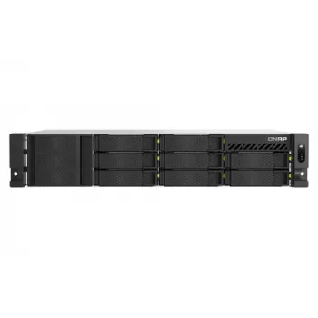 QNAP TS-H1065EU-RP NAS rackmount 10 vani con Intel Xeon D-1622, 16GB RAM, 2.5GbE, alimentatore ridondante