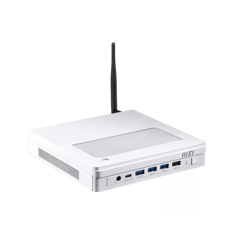 MSI PRO DP10 A14MG-007BEU mini-PC, Intel Pentium Gold G7400, 8GB RAM, 256GB SSD, Wi-Fi 6, bianco