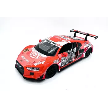 PULIO 1:24 Audi R8 LMS Modellino auto die-cast con luce e suono