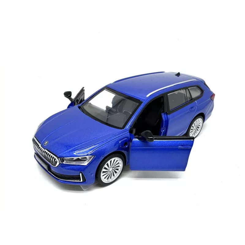PULIO 1:35 Skoda Superb Combi Modellino auto die-cast con luce e suono