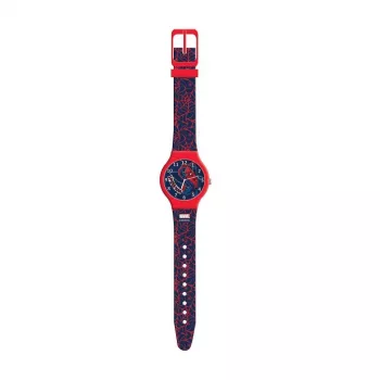 PULIO orologio analogico bambino Spiderman in scatola di latta da collezione