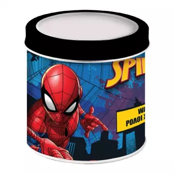 PULIO orologio analogico bambino Spiderman in scatola di latta da collezione