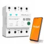 Qoltec 50976 relè Wi-Fi smart trifase 63A, guida DIN, 3P+N, timer, Tuya