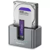 Qoltec 2in1 docking station HDD SSD SATA M.2 NVMe con funzione clonazione, USB-C 3.2 Gen 2, 10Gbps, fino a 28TB, alluminio