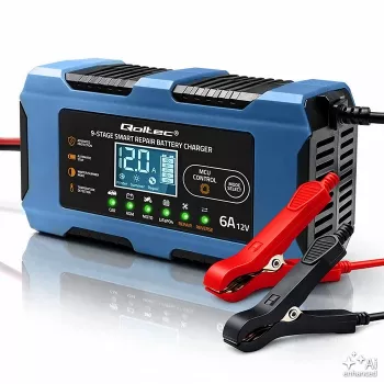 Qoltec 52669 caricabatterie intelligente 12V 6A con funzione riparazione per AGM GEL LiFePO4
