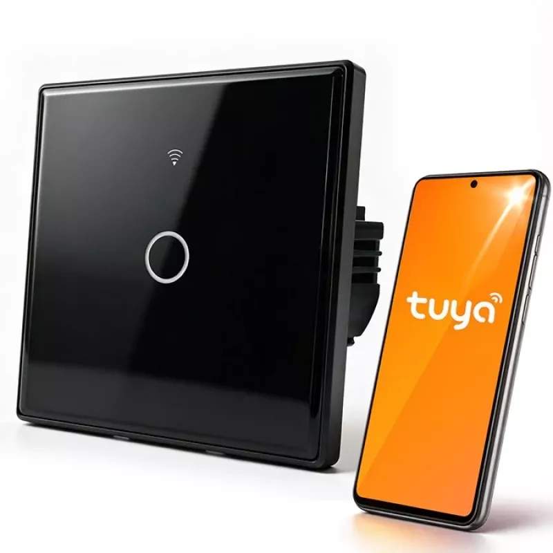 Qoltec interruttore luce smart touch 1 via Wi-Fi timer Tuya bianco
