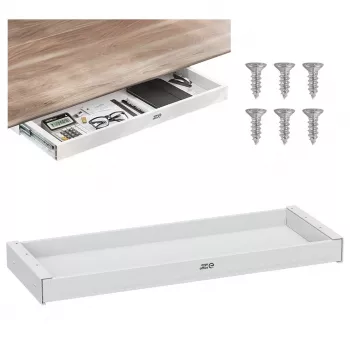 ERGO OFFICE cassetto piatto sottoscrivania ER-302 W bianco
